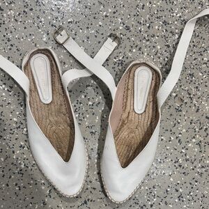 Stuart Weitzman Cream Slingback Espadrilles